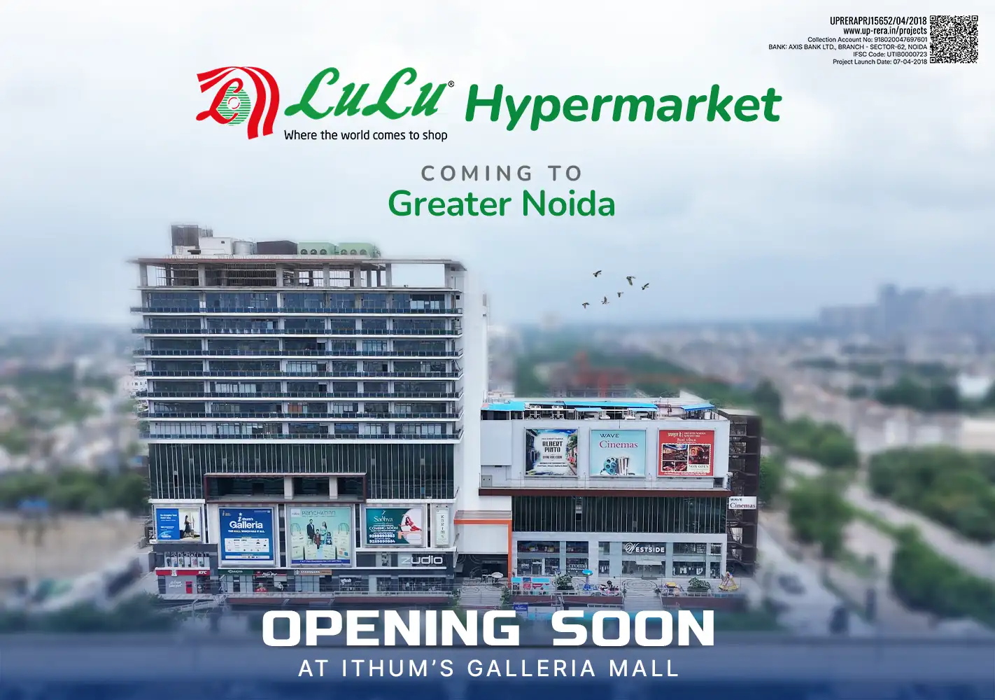 Lulu Hypermarket - Opening Soon at Ithums Galleria Mall, Greater Noida