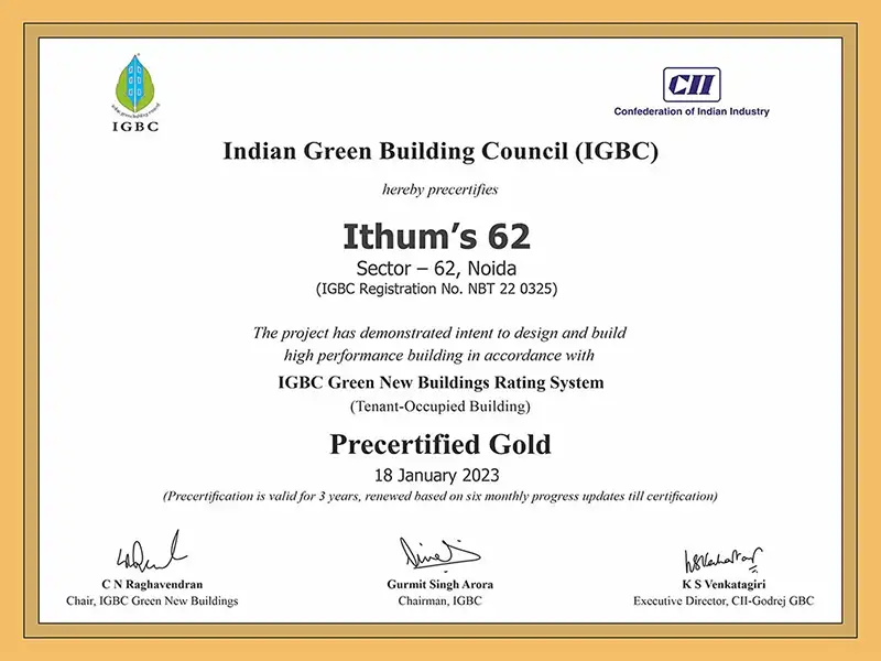 IThums 62 Noida - An IGBC Gold Rated Green Building